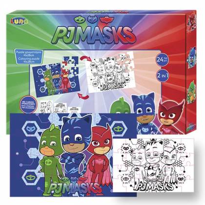 ΠΑΖΛ ΧΡΩΜΑ 24Τ PJ MASKS 35x23cm  στην Κατηγορία Πάζλ 