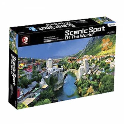 ΠΑΖΛ 500 ΤΕΜ ΟΡΕΙΝΟ ΧΩΡΙΟ ΜΕ ΠΟΤΑΜΙ & ΓΕΦΥΡΑ 33x23cm  στην Κατηγορία Πάζλ 500+ 