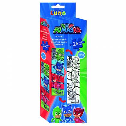 ΠΑΖΛ ΧΡΩΜΑ ΠΥΡΓΟΣ 24T PJ MASKS 9x29cm  στην Κατηγορία Πάζλ Παιδικά 