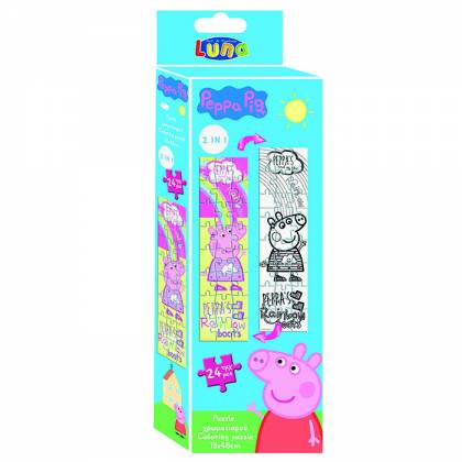 ΠΑΖΛ ΧΡΩΜΑ ΠΥΡΓΟΣ 24T PEPPA PIG 9x29cm  στην Κατηγορία Πάζλ Παιδικά 