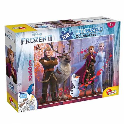 PUZZLE ΧΡΩΜΑΤΙΣΜΟΥ 2 ΟΨΕΩΝ FROZEN 108ΤΕΜ LISCIANI 40x28cm  στην Κατηγορία Πάζλ Παιδικά 