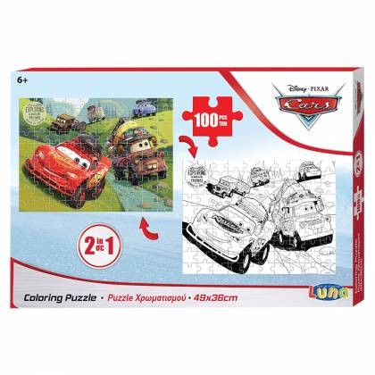ΠΑΖΛ ΧΡΩΜ/ΣΜΟΥ 2 ΟΨΕΩΝ,100Τ CARS 35x23x5cm  στην Κατηγορία Πάζλ 