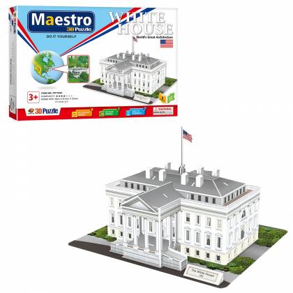 ΠΑΖΛ 3D MAESTRO WHITE HOUSE 60 ΤΕΜ 30x21cm  στην Κατηγορία Πάζλ 3D 