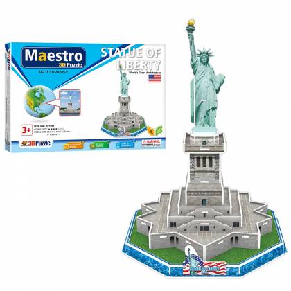 ΠΑΖΛ 3D MAESTRO STATUE OF LIBERTY 37 TEM 30x21cm  στην Κατηγορία Πάζλ 3D 