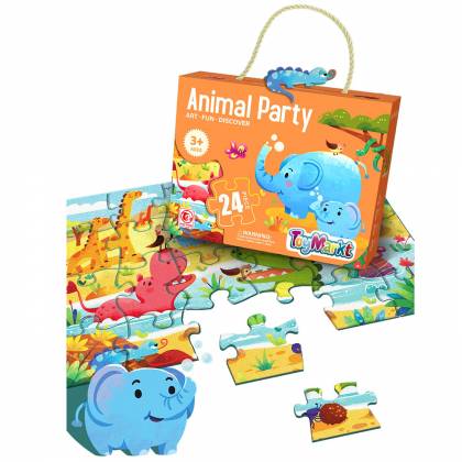 Παζλ 24 τεμ Animal Party 20x15x6cm  στην Κατηγορία Πάζλ 