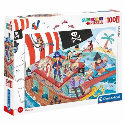 MAXI PUZZLE CLEMENTONI 100 TEM ΠΕΙΡΑΤΕΣ 40x27x4cm  στην Κατηγορία Πάζλ Παιδικά 