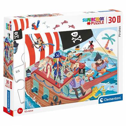 MAXI PUZZLE CLEMENTONI 30 TEM ΠΕΙΡΑΤΕΣ 40x27x4cm  στην Κατηγορία Πάζλ Παιδικά 