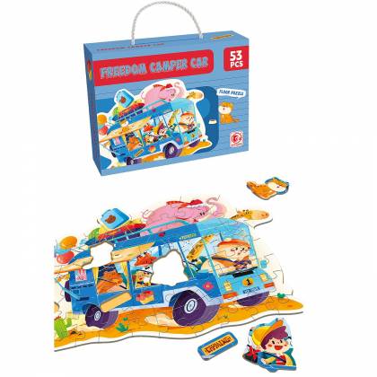 Παζλ Πατώματος 53 τεμ Όχημα Camping 23x18x6cm  στην Κατηγορία Πάζλ Παιδικά 