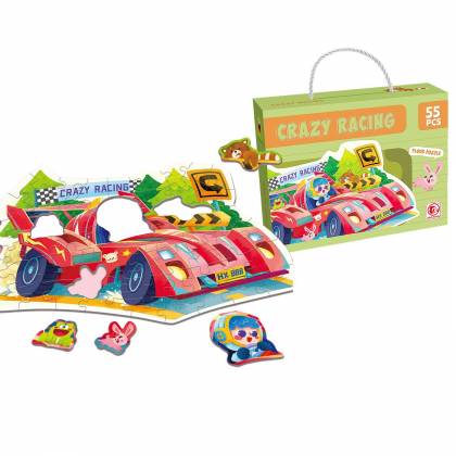 Παζλ Πατώματος 55 τεμ Φόρμουλα Crazy Racing 23x18x6cm  στην Κατηγορία Πάζλ Παιδικά 