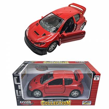 ΠΕΖΩ HATCHBACK 12.5cm ΜΕΤΑΛΛΙΚΟ PULL BACK ΣΕ ΚΟΥΤΑΚΙ 16,5cm  στην Κατηγορία Pull  Back 