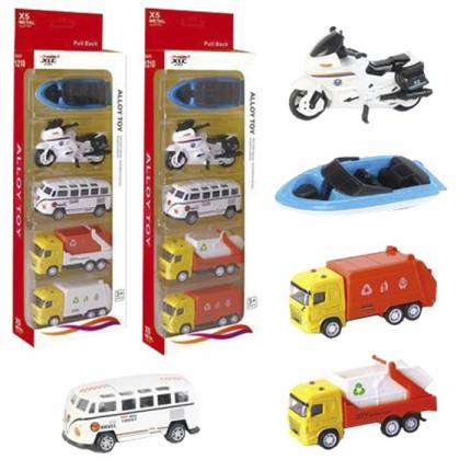DIE CAST PULL BACK ΣΕΤ 5 ΟΧΗΜΑΤΩΝ 10x34cm  στην Κατηγορία Pull  Back 