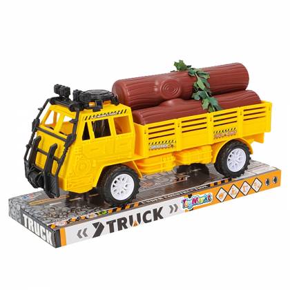 Φορτηγό Friction με Κορμούς 28x14x11cm  στην Κατηγορία Αυτοκούρδιστα (Τριβής-Friction) 