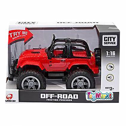 Τζιπάκι Off-Road Friction με φως + ήχο 26x16x14cm  στην Κατηγορία Αυτοκούρδιστα (Τριβής-Friction) 