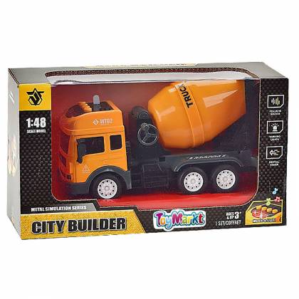 Die Cast Friction Μπετονιέρα με φως + ήχο 27x15x10cm  στην Κατηγορία Αυτοκούρδιστα (Τριβής-Friction) 