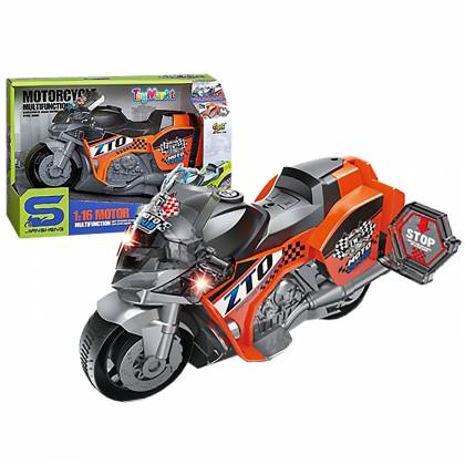 Moto Friction με φως + ήχο 29x19x13  στην Κατηγορία Αυτοκούρδιστα (Τριβής-Friction) 