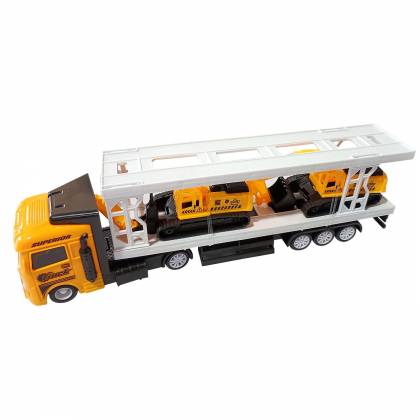 Νταλίκα Friction με 2 Δομικά Pull Back 34x11x8cm  στην Κατηγορία Αυτοκούρδιστα (Τριβής-Friction) 