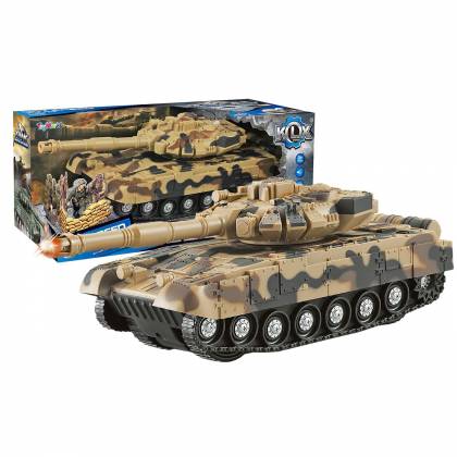 Τανκ Friction Camouflage με φως & hxo 28x12x13cm  στην Κατηγορία Αυτοκούρδιστα (Τριβής-Friction) 