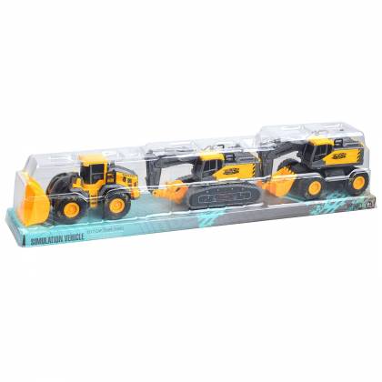 Δομικά Οχήματα Friction 3 τεμ 57x12x10cm  στην Κατηγορία Αυτοκούρδιστα (Τριβής-Friction) 