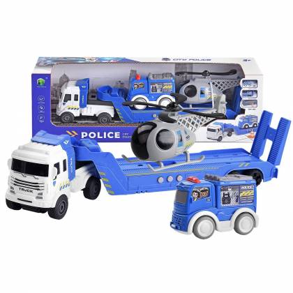 Νταλίκα Police Friction με Ήχους 37x12x7cm