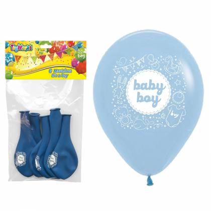 Μπαλλόνια 12" 6τεμ Baby boy 30cm  στην Κατηγορία Μπαλόνια 