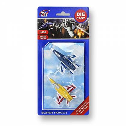 ΚΑΡΤΕΛΑ 2 ΤΕΜ DIE CAST ΑΕΡΟΠΛΑΝΑ 11x22cm  στην Κατηγορία Free  Wheels (Ελέυθερης Κίνησης) 