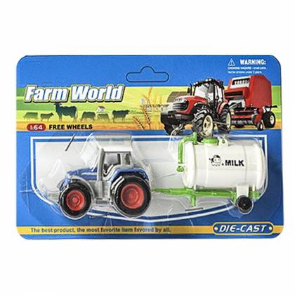 ΜΕΤΑΛΛΙΚΟ ΤΡΑΚΤΕΡ ΜΕ ΡΥΜΟΥΛΚΑ FREE WHEELS ΣΕ ΚΟΥΤΙ 19x12cm  στην Κατηγορία Free  Wheels (Ελέυθερης Κίνησης) 