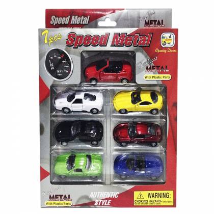 ΣΕΤ 7 ΟΧΗΜΑΤΑ ΜΕΤΑΛΛΙΚΑ FREE WHEELS 21x28cm  στην Κατηγορία Free  Wheels (Ελέυθερης Κίνησης) 