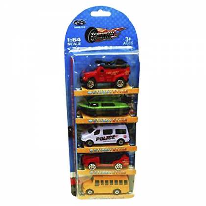 ΣΕΤ 5 ΤEM ΟΧΗΜΑΤΑ FREE WHEELS ΜΕΤΑΛΛΙΚA 12x32cm  στην Κατηγορία Free  Wheels (Ελέυθερης Κίνησης) 