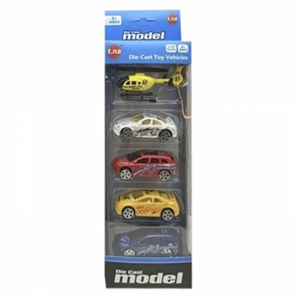 ΣΕΤ 5 ΜΕΤΑΛΛΙΚΑ ΟΧΗΜΑΤΑ FREE WHEELS 9x28cm  στην Κατηγορία Free  Wheels (Ελέυθερης Κίνησης) 