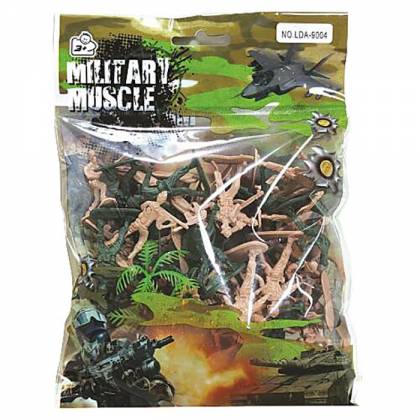 ΣΤΡΑΤΙΩΤΑΚΙΑ ΣΕ ΣΑΚΟΥΛΑΚΙ MILITARY MUSCLE 16x21cm  στην Κατηγορία Στρατιωτάκια 