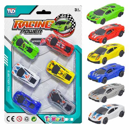 ΚΑΡΤΕΛΑ 6 SPORTS CAR FREE WHEELS 17x25x2cm  στην Κατηγορία Δημιουργικά & Εκπαιδευτικά Σετ 