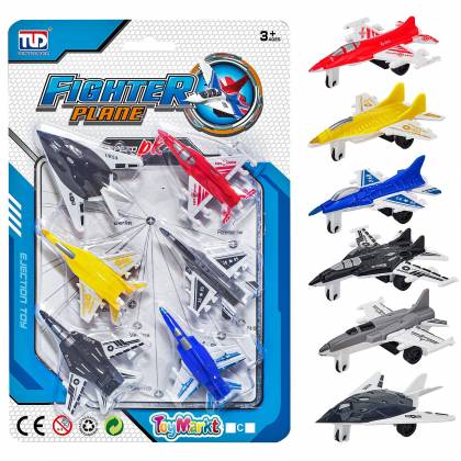 Καρτέλα 6 Αεροπλάνα Free Wheels 17x25x2cm  στην Κατηγορία Free  Wheels (Ελέυθερης Κίνησης) 
