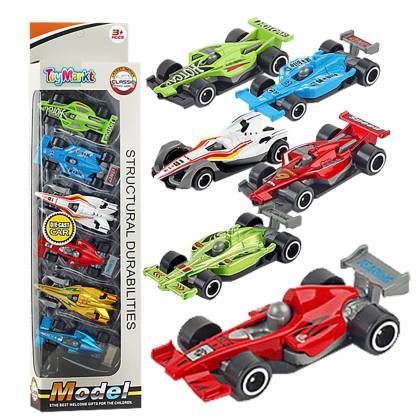 Κουτί 6 Φόρμουλες 8cm Μεταλλικές Free Wheels 9x35x4cm  στην Κατηγορία Free  Wheels (Ελέυθερης Κίνησης) 