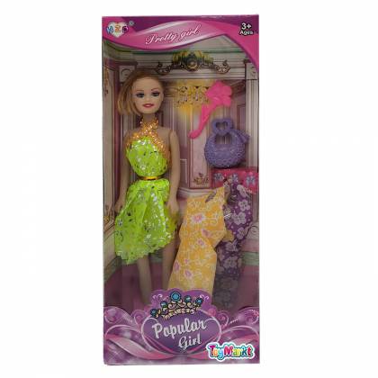 Κούκλα Popular Girl & Αξεσουάρ & Φορέματα 14x32x5cm  στην Κατηγορία Μοντέλα 
