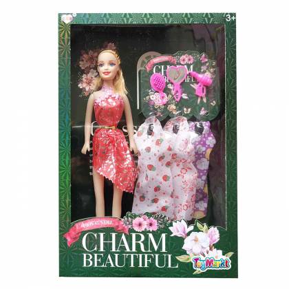 Κούκλα Charm Beautiful με Αξεσουάρ & 3 Φορέματα 22x32x4.5cm  στην Κατηγορία Μοντέλα 