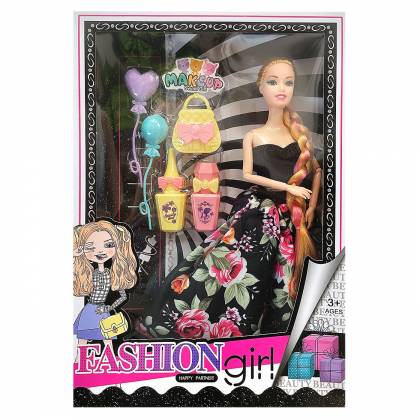 Κούκλα 29cm Fashion Μακρυά Κοτσίδα, Αξεσουάρ 22x32x5cm  στην Κατηγορία Μοντέλα 