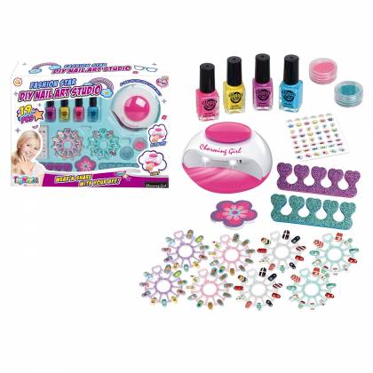 ΣΕΤ ΚΟΥΤΙ ΝΥΧΙΑ NAIL ART STUDIO ΜΕ ΦΩΣ 39x28x8cm  στην Κατηγορία Κοσμήματα 