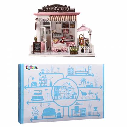 Μαγαζάκι Chocolatier με φως 32x21x5cm  στην Κατηγορία Σπιτάκια 