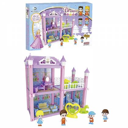ΣΠΙΤΙ DREAM VILLA 85 ΤΕΜ ΜΕ 4 ΦΙΓΟΥΡΕΣ 52x37cm  στην Κατηγορία Σπιτάκια 